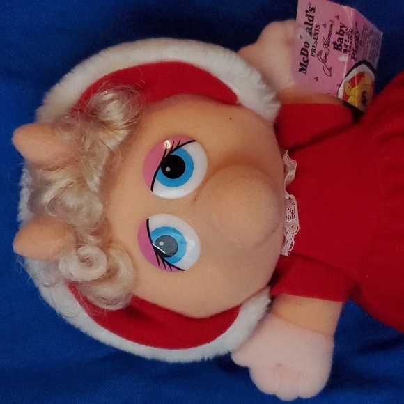 VTG NWT McDonald’s Miss Piggy Baby Christmas 1987 10" Plush Stuffed Animal - Picture 2 of 11